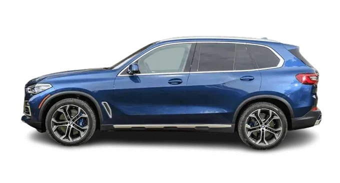 BMW X5 M50i side view - luxury SUV rental Dubai - Automan Car Rental